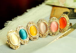 歐美風合金戒指批發指南 聚焦韓國月光石貓眼石狐貍戒指的市場與采購